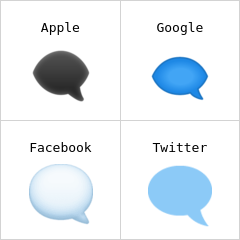 Left speech bubble emoji
