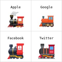 Dampflokomotive Emoji