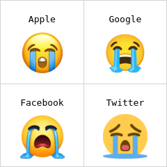 Stortudende ansigt emoji