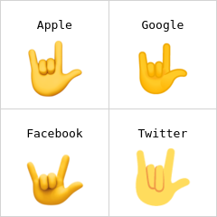Elsker dig-gestus emoji