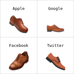 Sapato masculino emoji