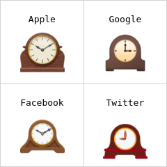 Mantelpiece clock emoji