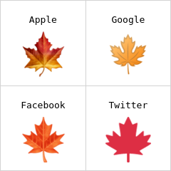 Maple leaf emoji