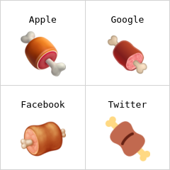 Vlees met bot emoji