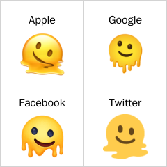 Fjes som smelter emoji