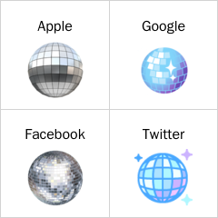 μπάλα με καθρέφτες emoji