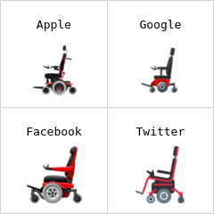 Eldriven rullstol emoji