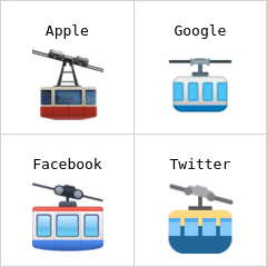 Mountain cable car emoji
