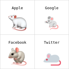 Tikus putih emoji