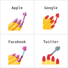 Esmalte de unha emoji