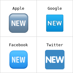 Przycisk NEW emoji