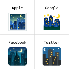 Noite estrelada emoji
