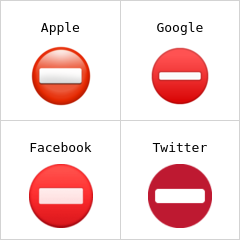 Segnale di divieto di accesso Emoji