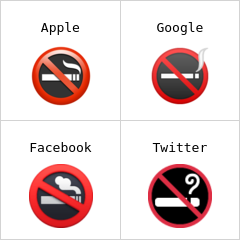 سگریٹ نوشی منع ہے ایموجی
