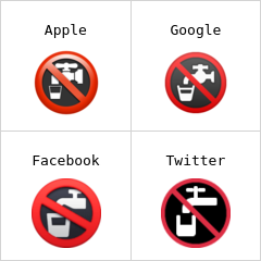 Símbolo de agua no potable Emojis