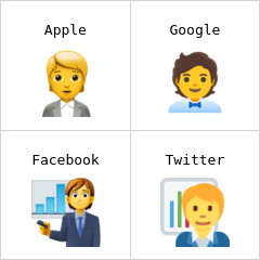 Funcționar sau funcționară emoji