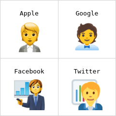 Trabalhador de escritório emoji