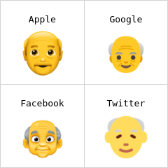 Oude man emoji