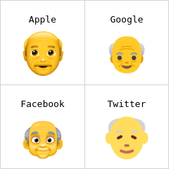 Oude man emoji