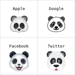 Pandaansikte emoji