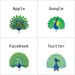 Peacock emoji
