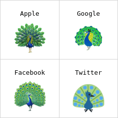 Peacock emoji