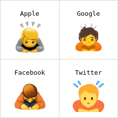 Orang membungkuk emoji