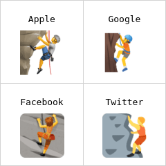 Dağcı kişi emoji