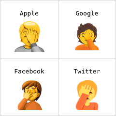 Person facepalming emoji