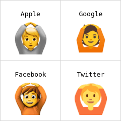 Orang mengisyaratkan OKE emoji