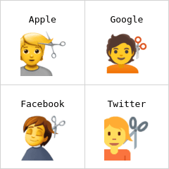 💇 Pessoa a cortar o cabelo Emoji — Significado, Copiar e Colar, Combinações