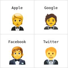 Persoon in smoking emoji