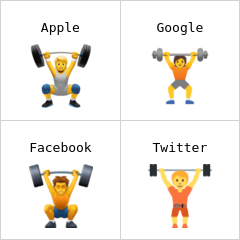 Person lifting weights emoji