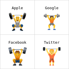 Person lifting weights emoji