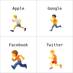 Person running emoji