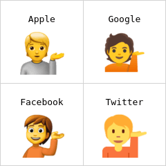 Orang menengadahkan tangan emoji