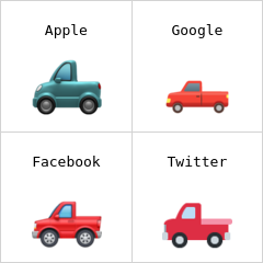 Pickup truck emoji