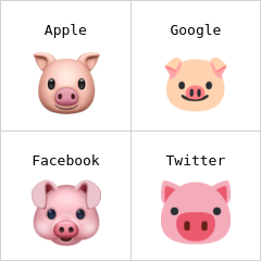 Cap de porc emoji