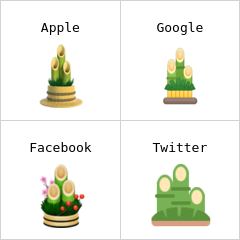 Decoração de pinhos emoji