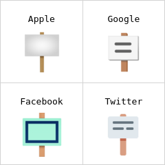 Protestschild Emoji