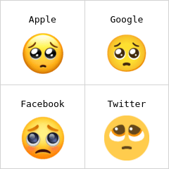 Bønfaldende ansigt emoji