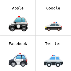 Poliisiauto emojit