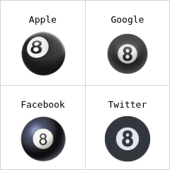 Biliar 8 bola emoji