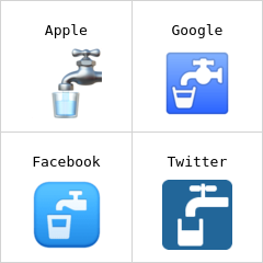 Juomakelpoista vettä emojit