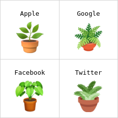 Plante en pot emojis