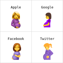 امرأة حامل إيموجي