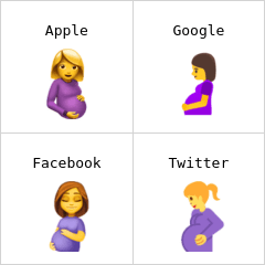 Wanita hamil emoji