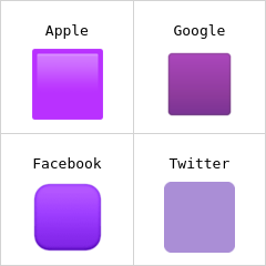 Violetti neliö emojit