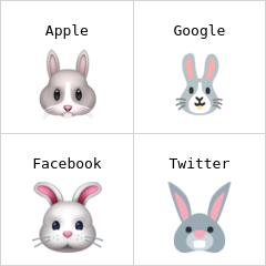 Rosto de coelho emoji