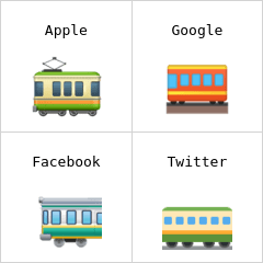 Eisenbahnwagen Emoji